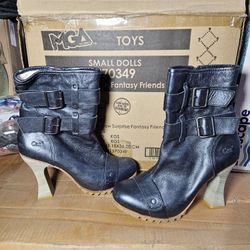 Caterpillar Cat Shontelle Heeled Leather Boot Sz 8