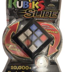 Rubik's Slide Electronic Game  Brain Busting Puzzles Rubiks Cube NEW