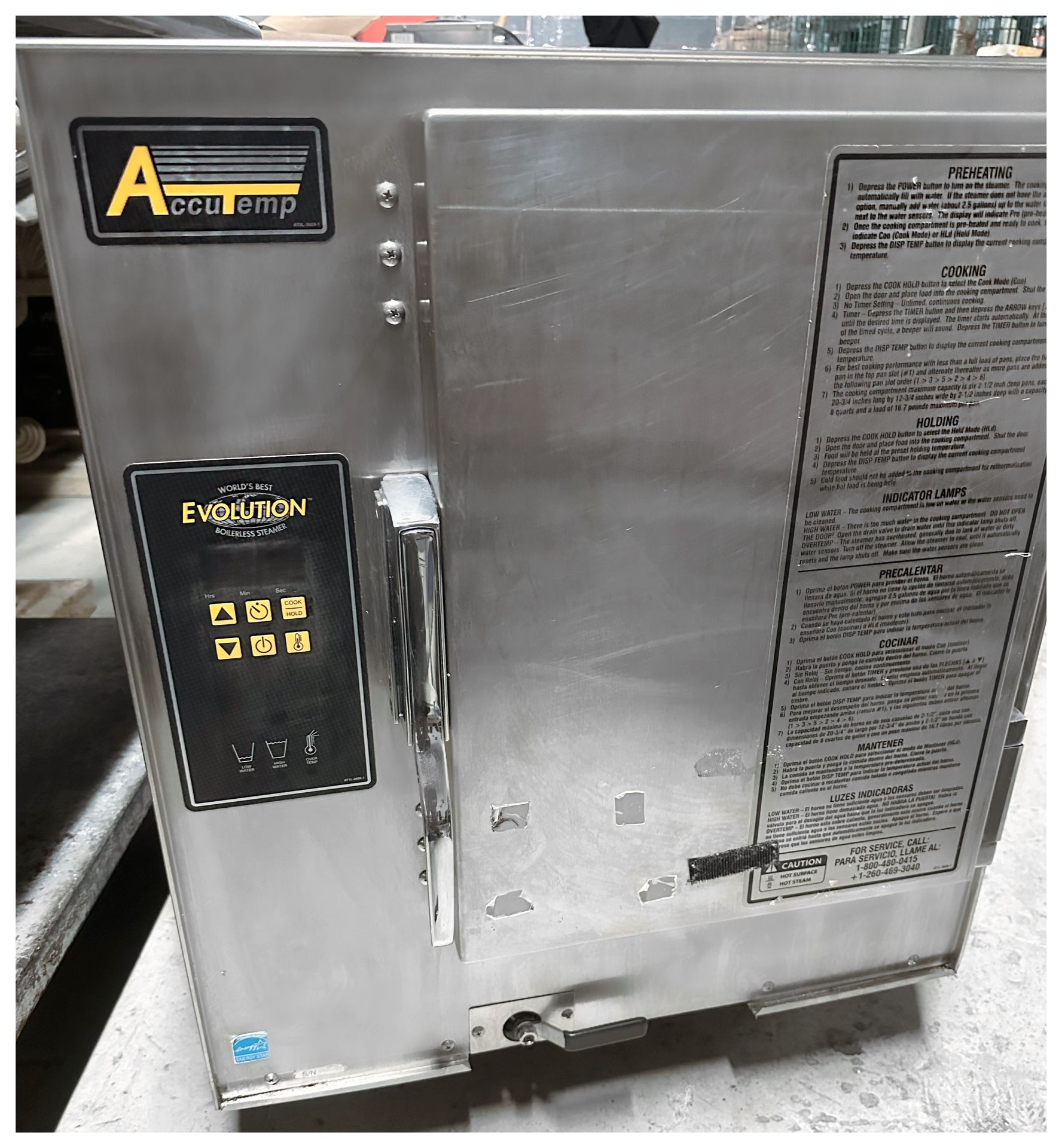 Commercial Restaurant Accu Temp Broilerless Steamer Sale 