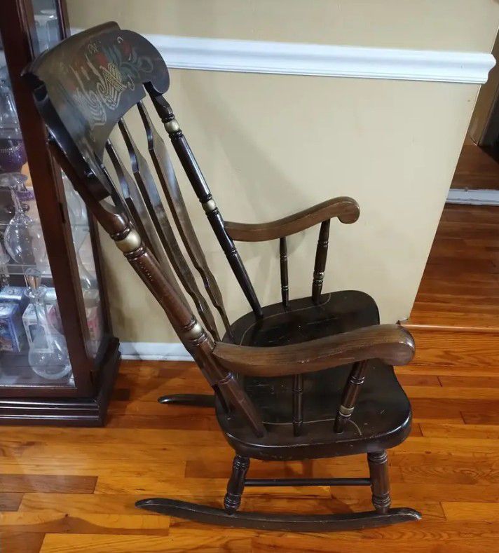 SOLID WOOD ROCKING CHAIR...... CHECK OUT MY PAGE FOR MORE ITEMS