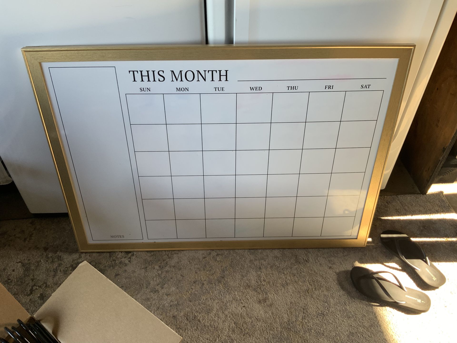 Calendar white board