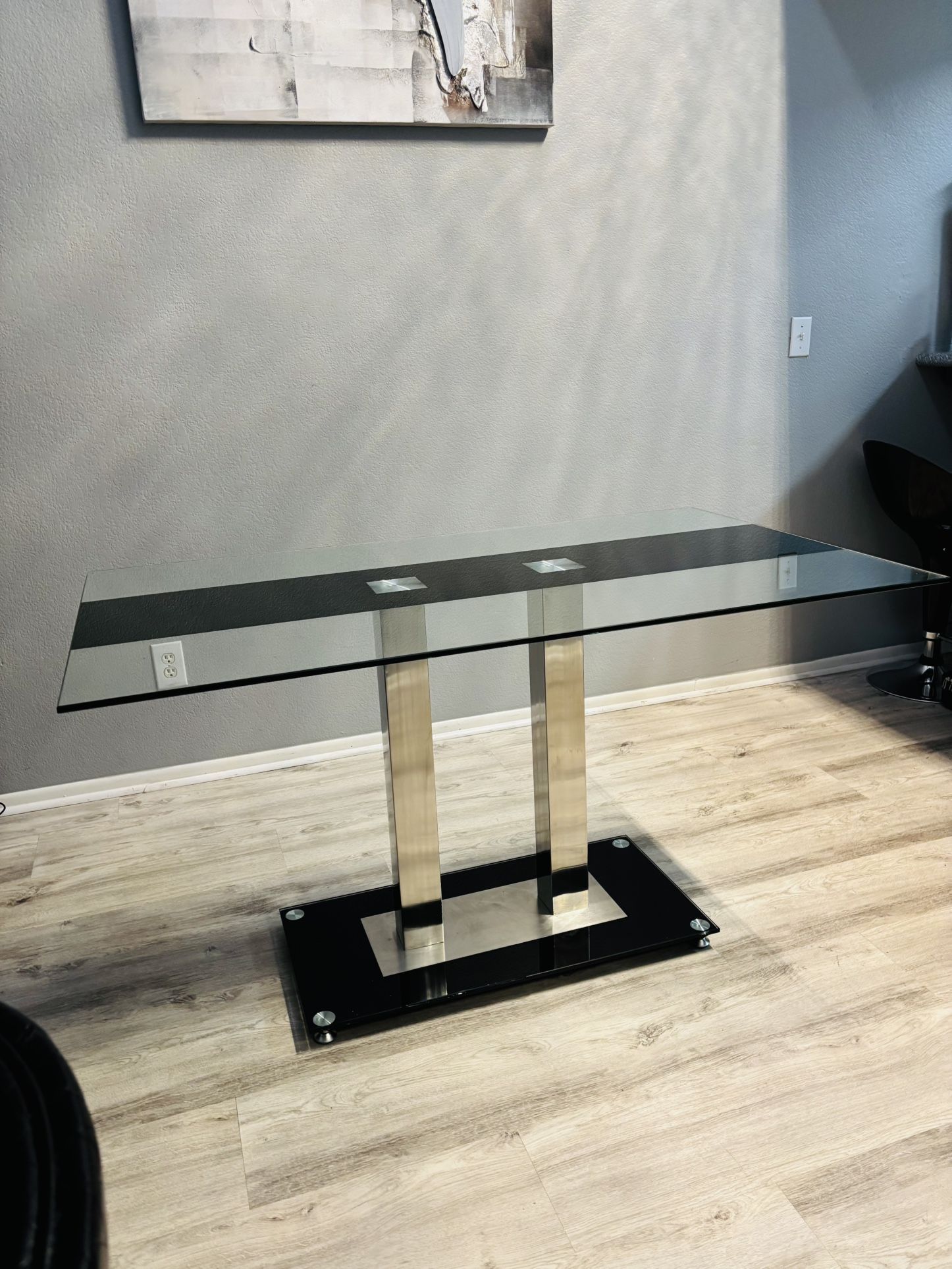 Modern Glass Dining Table 35x31x30