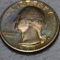 This One Is A Treasury Piece It's A (1977)LIBERTY Quarter Extremely RARE High Grade Coins 