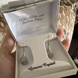 14 Kt Gold over Sterling silver earrings 