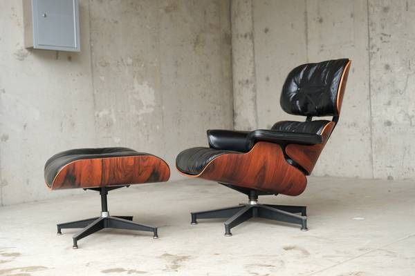 Authentic Eames Herman Miller Rosewood Lounge Chair And Ottoman