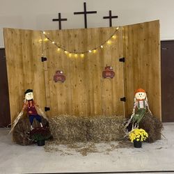 Custom Wooden Backdrop