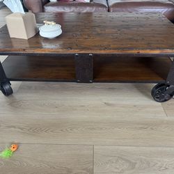 Industrial Wood/Metal Coffee Table