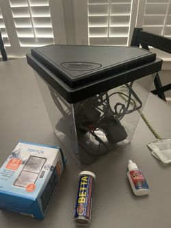 Top fin Diamond Aquarium With LED Light And Accessories