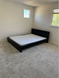 Twin Bed Set - Like New. Low to Floor - Less Than 1 Year Old