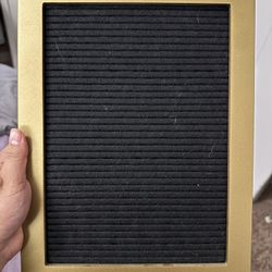 12 Inch Black/Gold LetterBoard