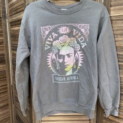 Frida Khalo Crewneck Sweatshirt Size Small