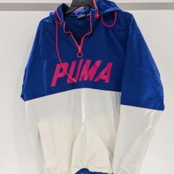 Vintage Puma Quarter Zip Pullover Jacket Sz XL