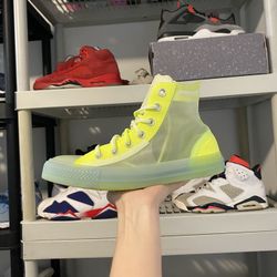 Converse Translucent Mesh Utility Chuck Taylor All Star  Neon Size 7 Womens