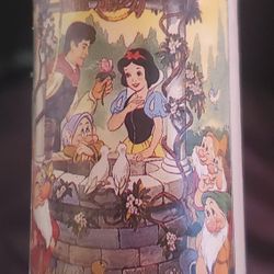 Disney Snow White And 7 Dewarfs Poster With Prince Charming At Wishing Well