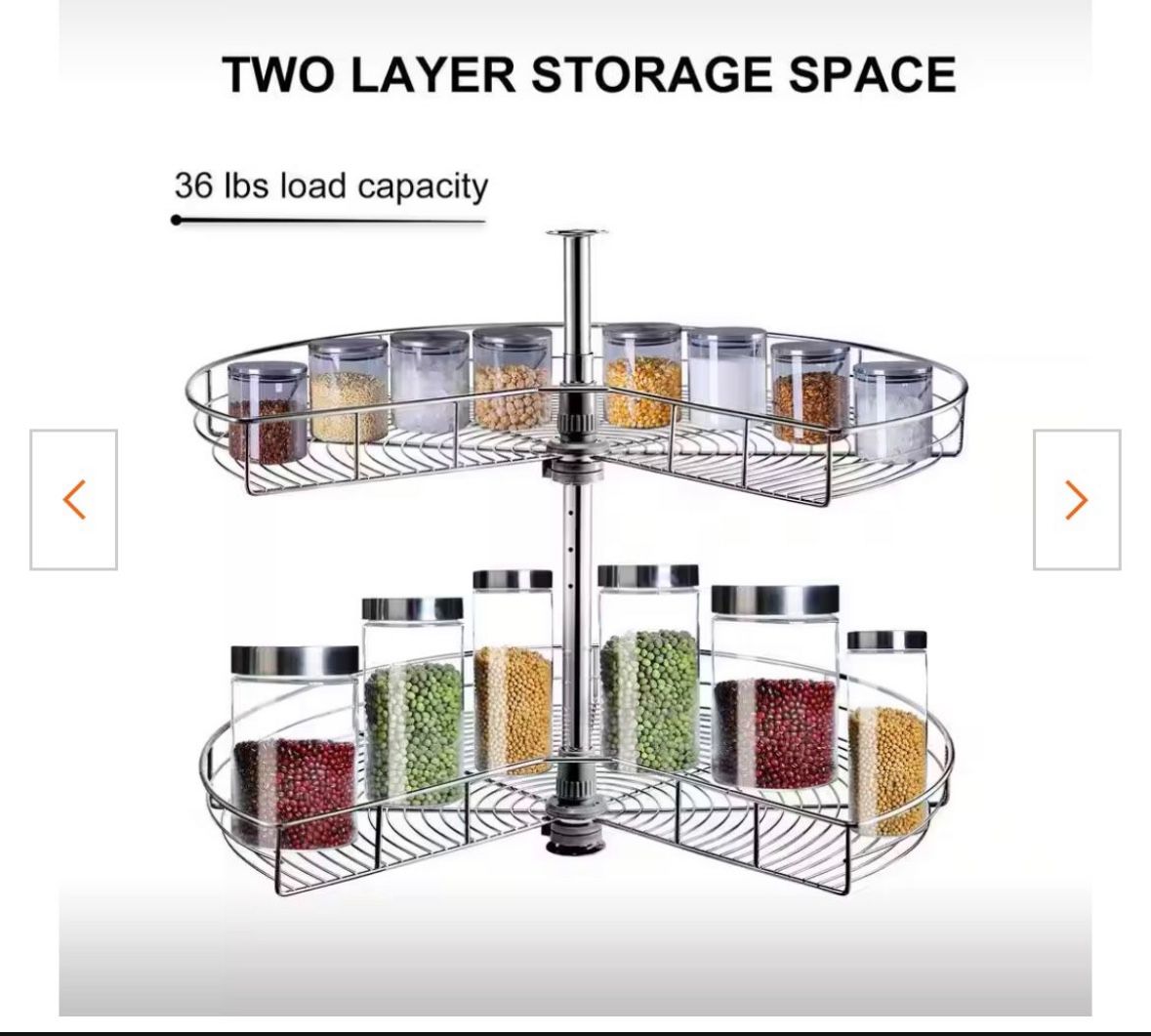 Chrome Corner Organizer