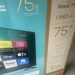 New 75’ Inch Roku Smart 4k ..$375.00!!