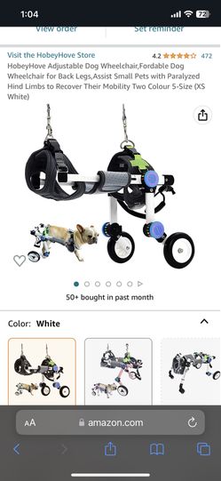 Size XS Pet Wheelchair