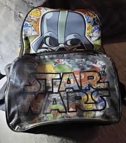 Star Wars character graphic backpack