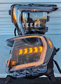 21-23 Ford F150 LED DRL Projector
Headlights Luces Micas Calaveras Faros Faroles Focos Headlamps