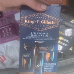 King C. Gillette Beard Trimmer PRO with 40 Beard Length Settings in Precise 0.5mm Steps, Cordless Design & 1 Trimmer, 1 Brush, 2 Combs, 1 Charger and 