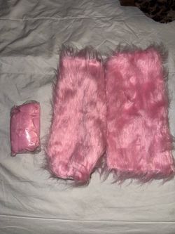 PINK LEG WARMERS + ARM CUFFS