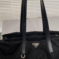 Prada Tessuto Tote Bag Black