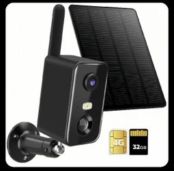 Solar Powered 4G LTE Security Camera + 32GB MicroSD