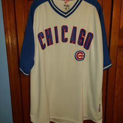 VINTAGE RARE STITCHES MENS 2XL CHICAGO CUBS JERSEY 