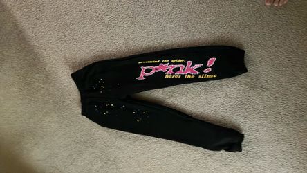 Spider pants (medium) pink and black