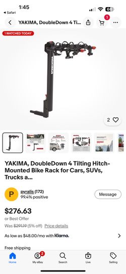 Yakima 4 tilting hitch