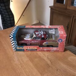 Vintage 1999 ERTLCOLLECTIBLE 49ers GOALLINE CLASSICS 1950 OLDSMOBILE ROCKET 88 DIE CAST METAL LOCKING COIN BANK/KEY