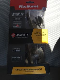 Kwikset smart key single deadbolt