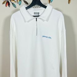 CHRISTIAN DIOR, MEN COLLAR SWEATSHIRT WITH ZIPPED ( OVERSIZED ) FW24 !!!