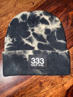 Half Evil Smokey Tie-Dye Beanie