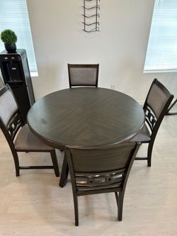 Dining table with four chairs