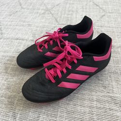 Adidas Spike Girl’s Youth Black/Pink Futbol Athletic Shoes Soccer Cleats