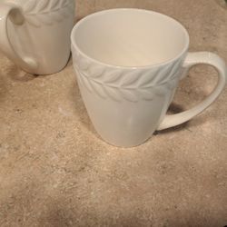 White Coffe Mugs Set Of 12