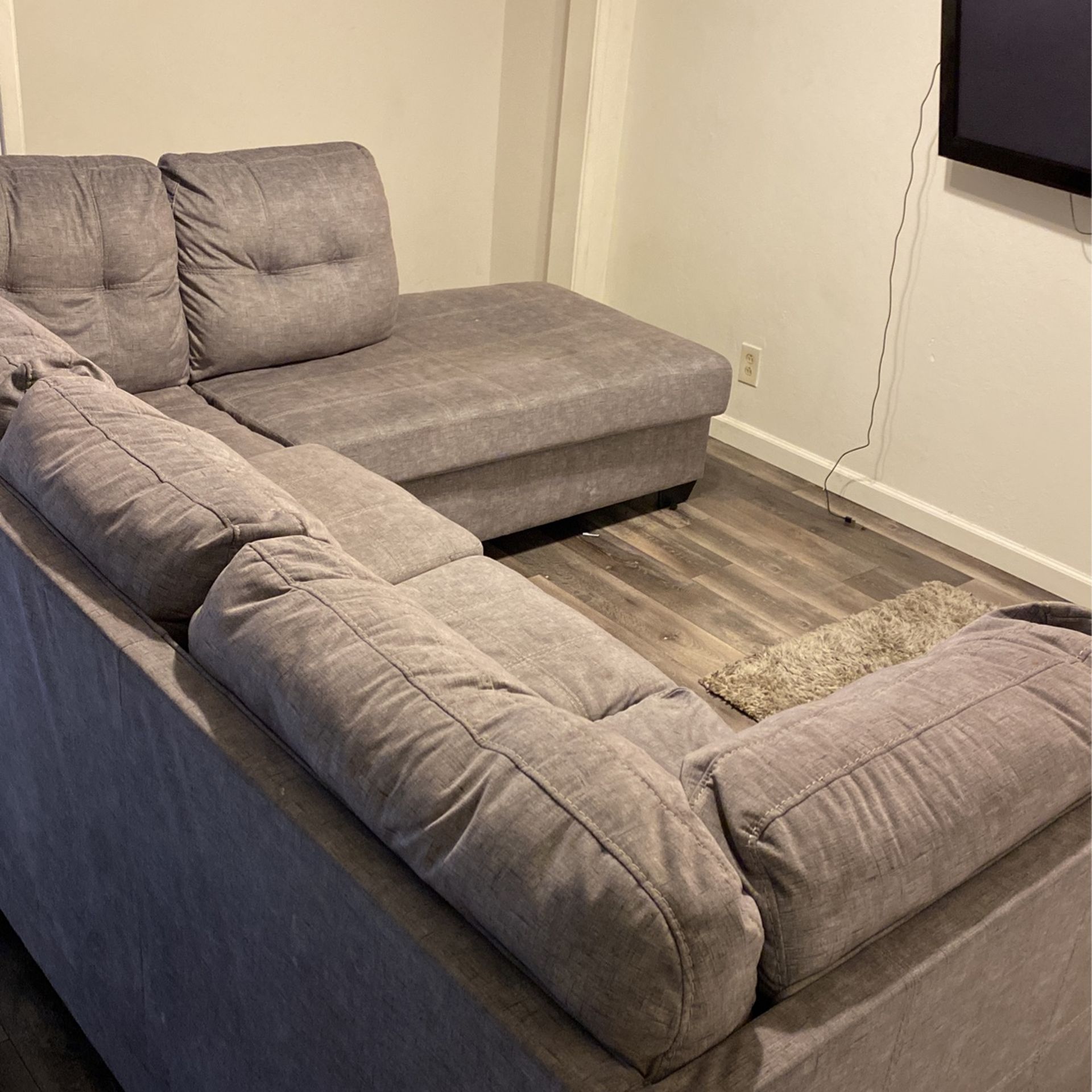 Sectional With Pull Out Bed(Final Price) Need Gone