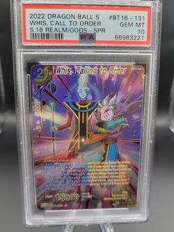 Dragon Ball Super Realm Of The Gods Whis Card PSA 10