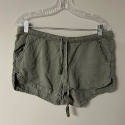 Aerie Sage Green Khaki Shorts
