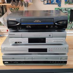 Panasonic, Toshiba, Sony VHS DVD Recorder Player