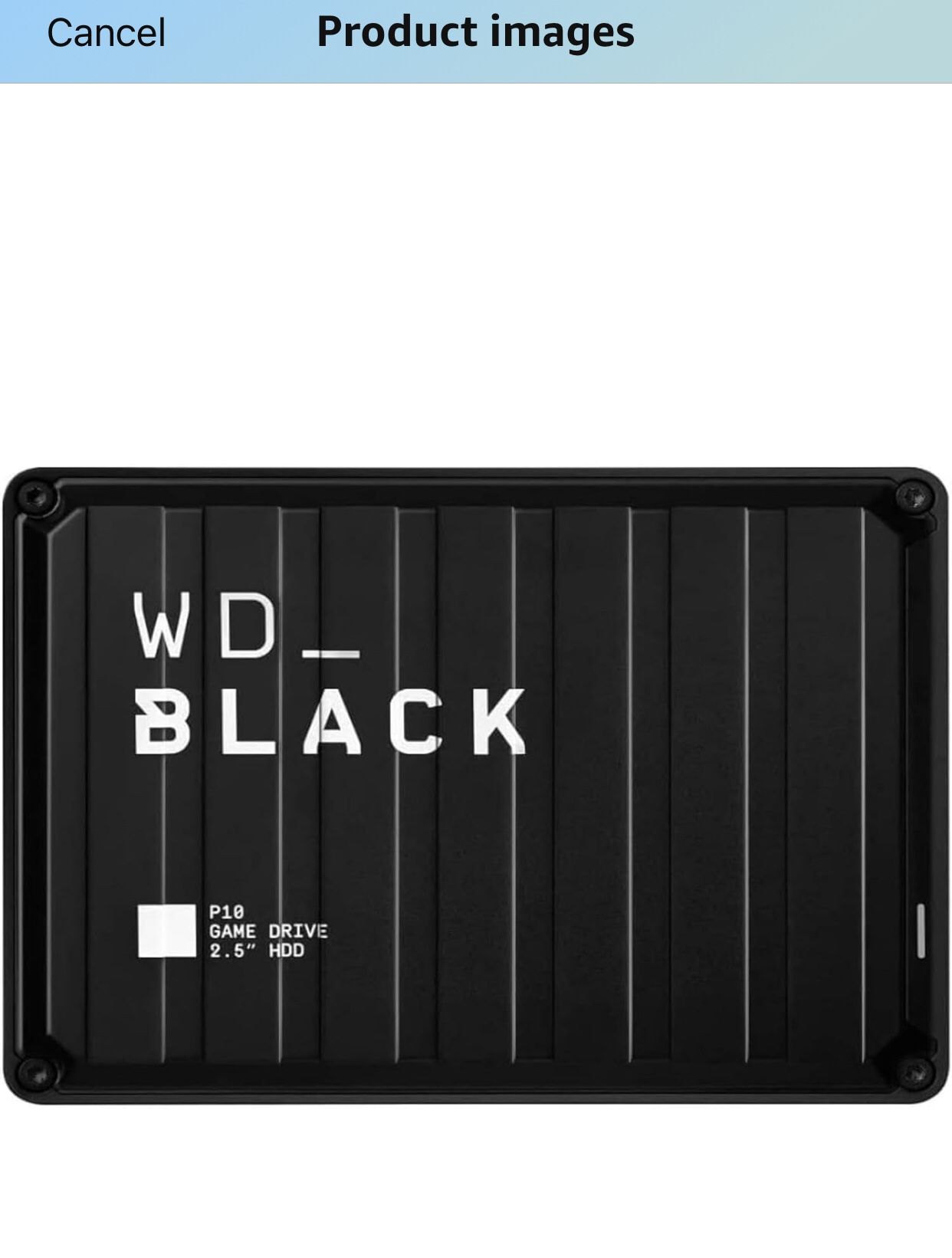 WD_BLACK 4TB P10 Game Drive, Portable External Hard Drive,
