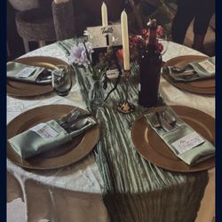 Sage Green Table Runners
