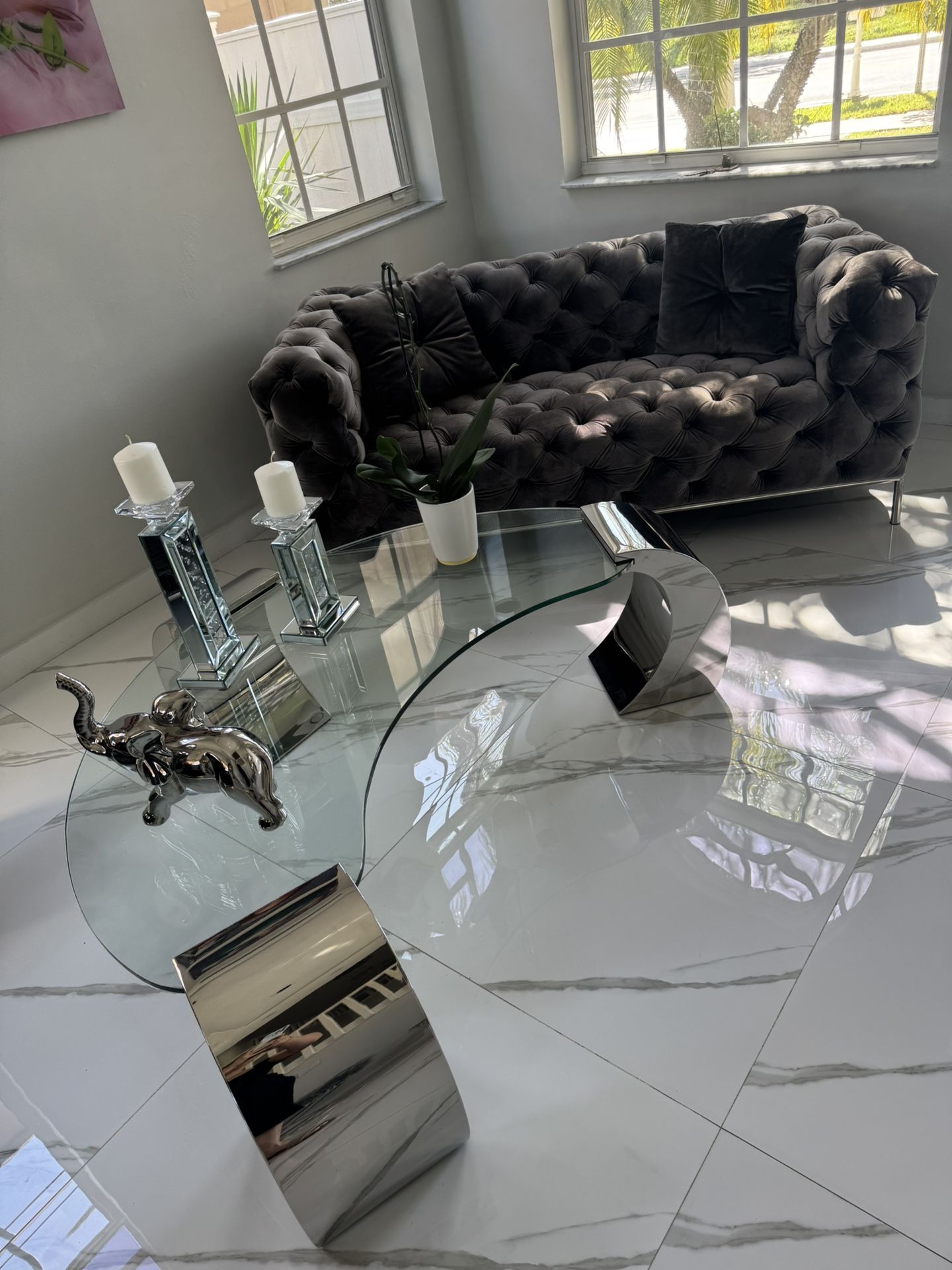 Coffe Table , Mesa De Cristal De Centro,All Products : American Fashion Style Bags On Sale