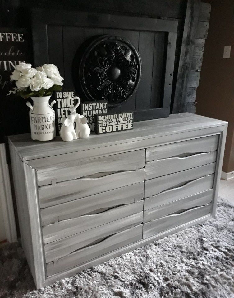 Rustic Grey Dresser 