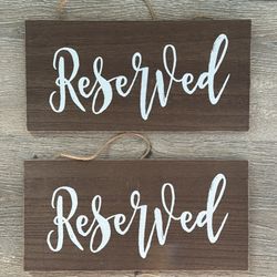 Reserved Signs (2)