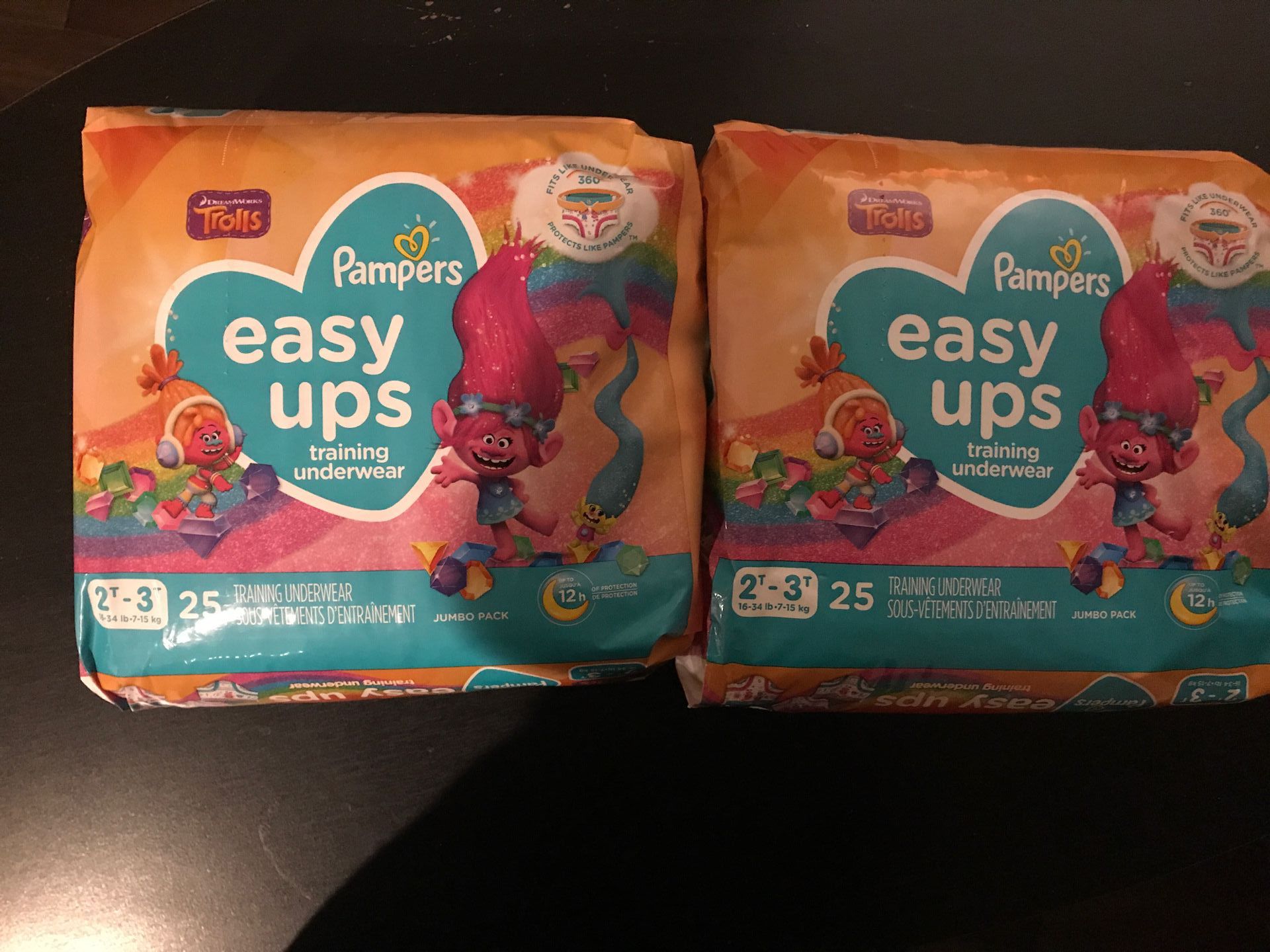 Pampers Girls Easy-Ups Size 2T-3T (See Description)