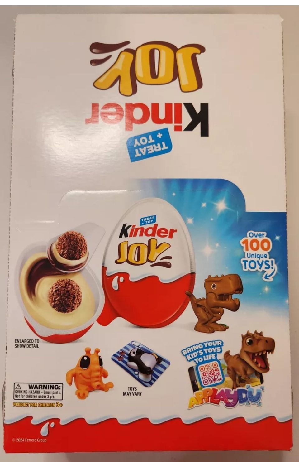 Kinder JOY Eggs Individually Wrapped Chocolate Candy Eggs Toys Inside (15 Count)