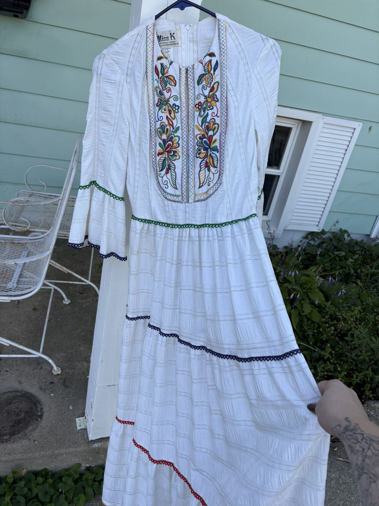 Vintage Cotton Polyester Blend Dress