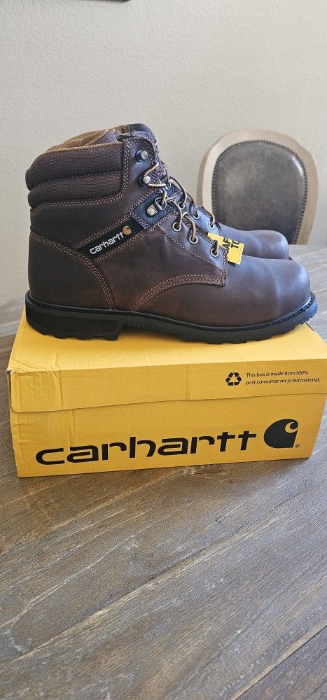 Size 12W Carhartt 6-Inch Steel Toe Work Boot (FW6274-M):
